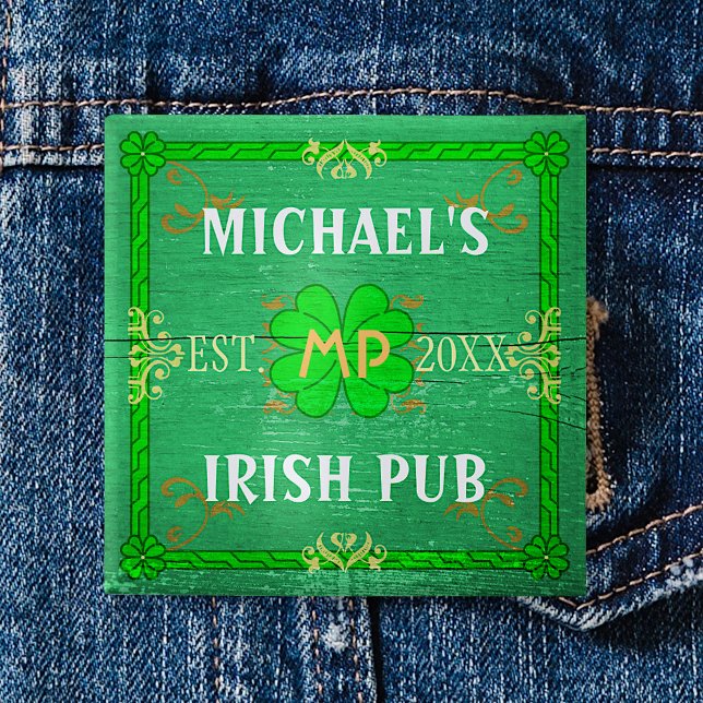 Irish Pub Erstellen Sie Ihre eigenen Personalisier Button (Von Creator hochgeladen)