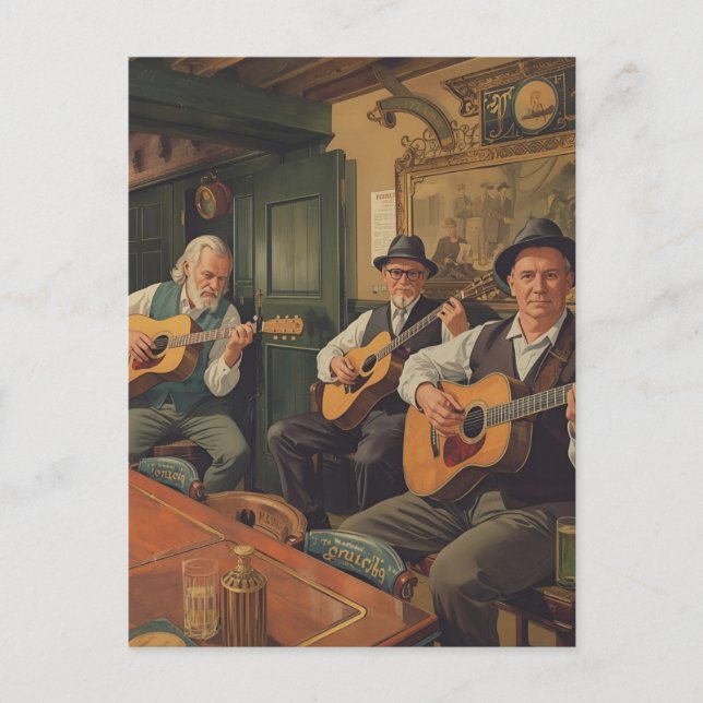Irish Pub Postkarte (Vorderseite)