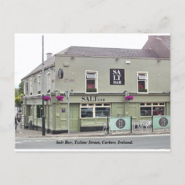 Irish Pub, Salt Bar, Tullow St. Carlow, Irland. Feiertagspostkarte
