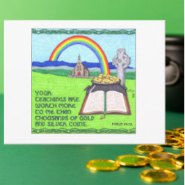 Irish Rainbow Inspiration Postcard Postkarte