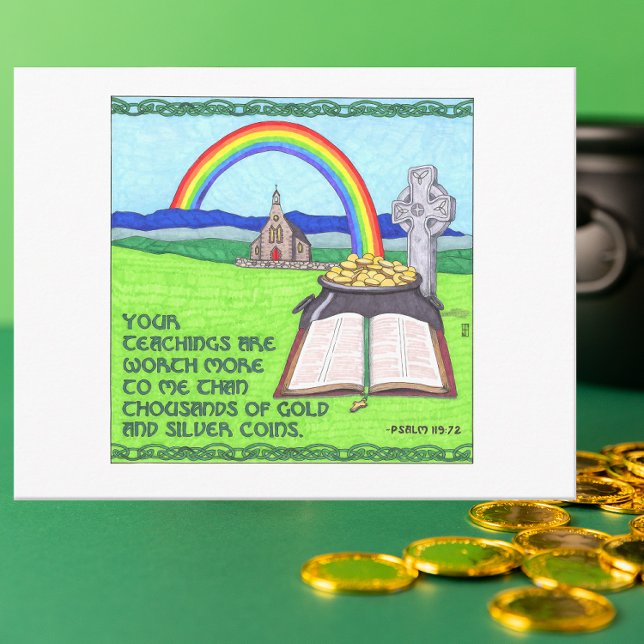 Irish Rainbow Inspiration Postcard Postkarte (Von Creator hochgeladen)