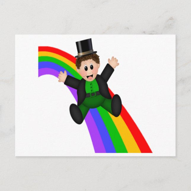 Irish Rainbow Postkarte (Vorderseite)