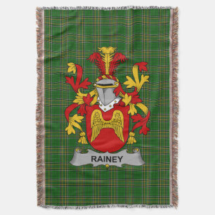 Irish Rainey Coat of Arms Familienwappen Irland Decke