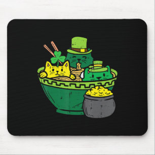 Irish Ramen Cats Niedlich Anime St Patricks Day Wo Mousepad