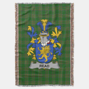 Irish Read Coat of Arms Familienwappen Irland Decke