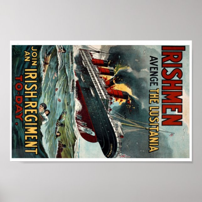 Irish Recruiting Poster 1914 - 1918. (Vorne)