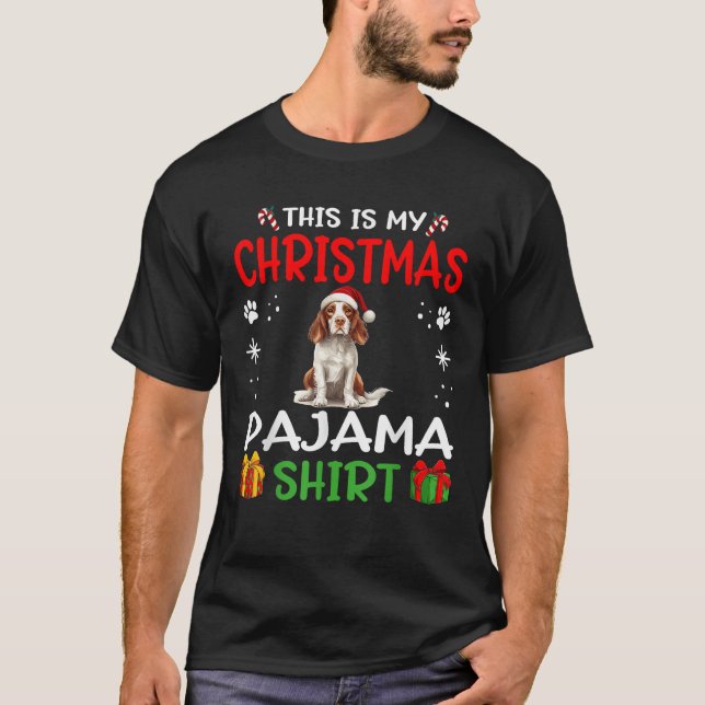 Irish Red And White Setter Dog Nightgown Pajama Th T-Shirt (Vorderseite)