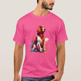 Irish Red and White Setter Dog T-Shirt
