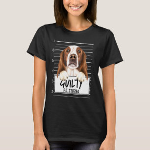Irish-Red-and-White-Setter-Mugshot-schuldig-Hund T-Shirt