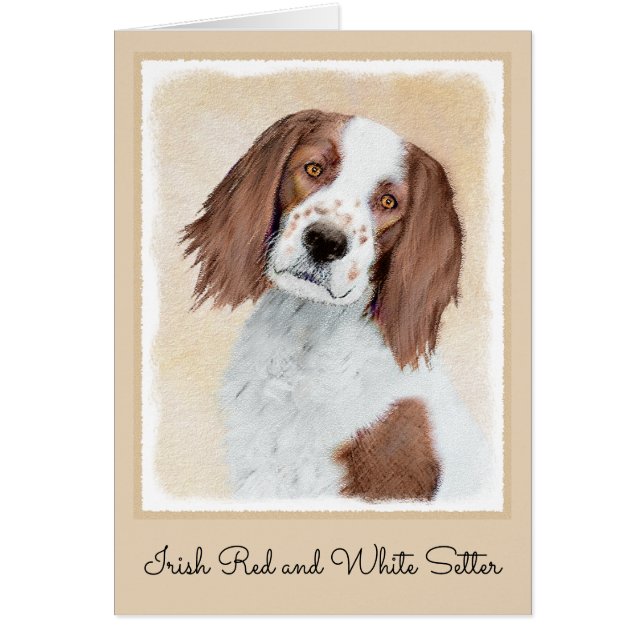 Irish Red and White Setter Painting - Original Art (Vorne)