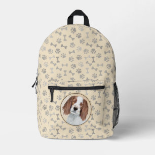 Irish Red and White Setter Painting - Original Art Bedruckter Rucksack