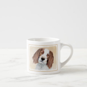 Irish Red and White Setter Painting - Original Art Espressotasse
