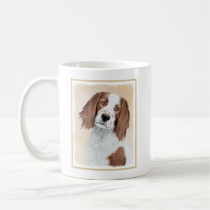 Irish Red and White Setter Painting - Original Art Kaffeetasse
