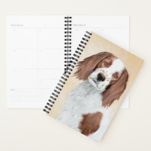 Irish Red and White Setter Painting - Original Art Planer