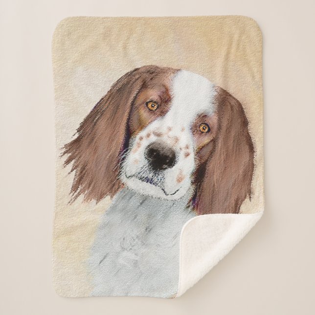 Irish Red and White Setter Painting - Original Art Sherpadecke (Vorderseite)