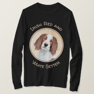 Irish Red and White Setter Painting - Original Art T-Shirt