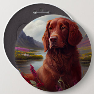 Irish Red auf einem Paddel: Ein landschaftliches A Button