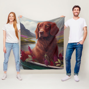 Irish Red on a Paddle: Ein Landschaftliches Abente Fleecedecke