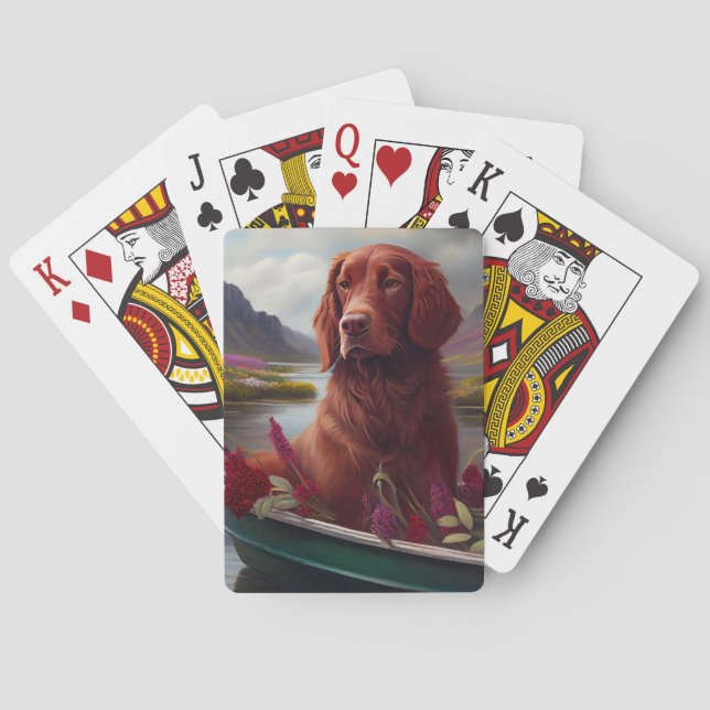 Irish Red on a Paddle: Ein Landschaftliches Abente Spielkarten (Rückseite)