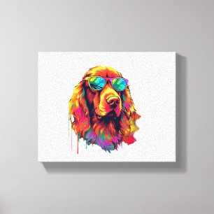 Irish Red Setter Dog Hunde Rasse für eine irische Leinwanddruck