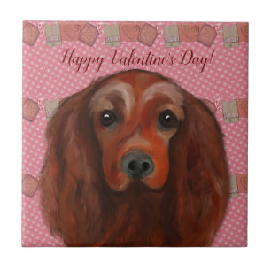 Irish Red Setter Fliese