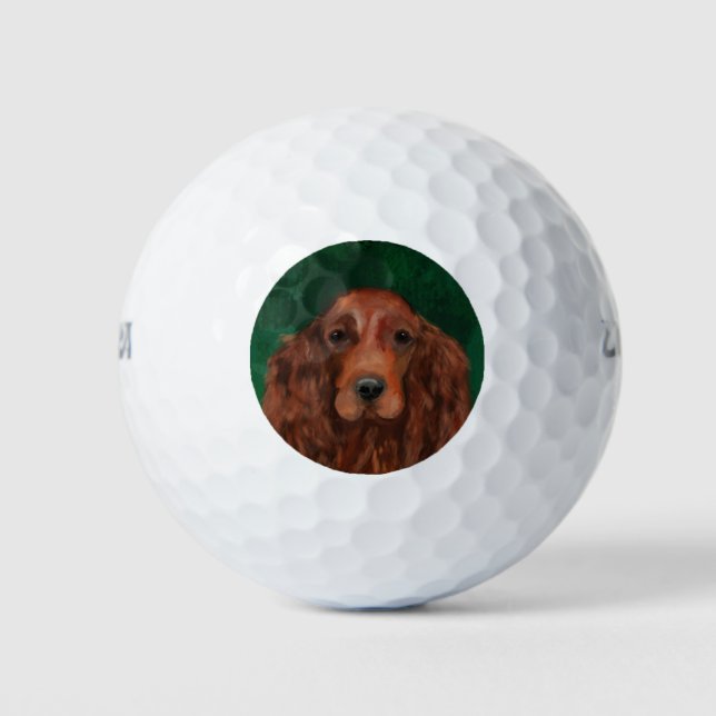 Irish Red Setter Golfball (Vorderseite)