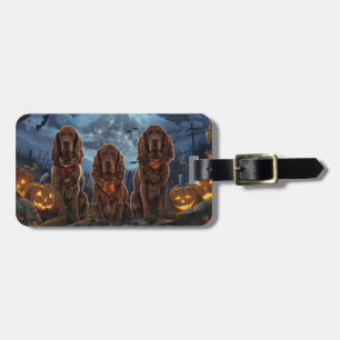 Irish Red Setter Halloween Gruselig Gepäckanhänger