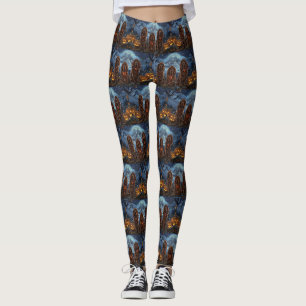 Irish Red Setter Halloween Spooky Leggings