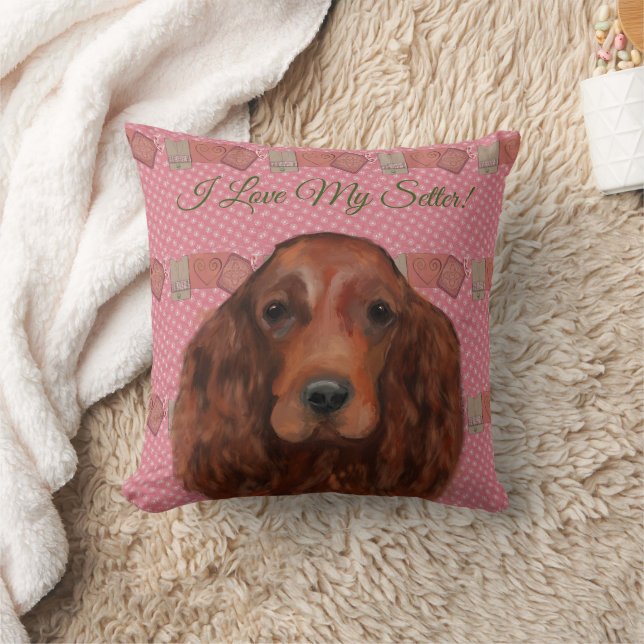 Irish Red Setter Kissen (Decke)