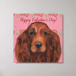 Irish Red Setter Leinwanddruck