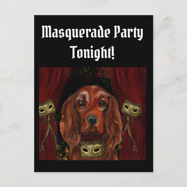 Irish Red Setter    Postcard Postkarte (Vorderseite)