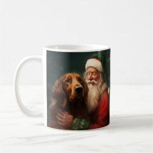 Irish Red Setter Santa Claus Festliche Weihnachten Kaffeetasse