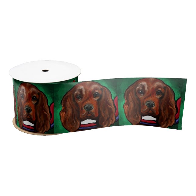 Irish Red Setter Satinband (Spule)