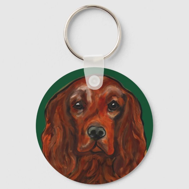 Irish Red Setter Schlüsselanhänger (Vorderseite)