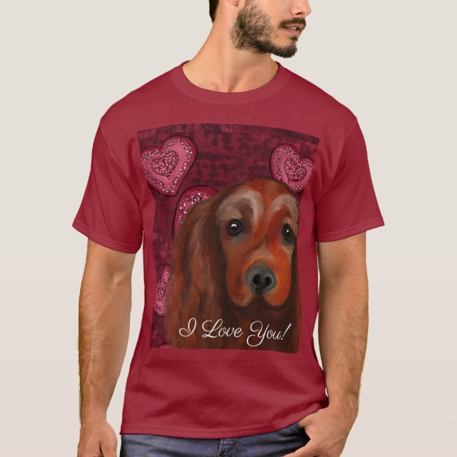 Irish Red Setter T-Shirt (Vorderseite)