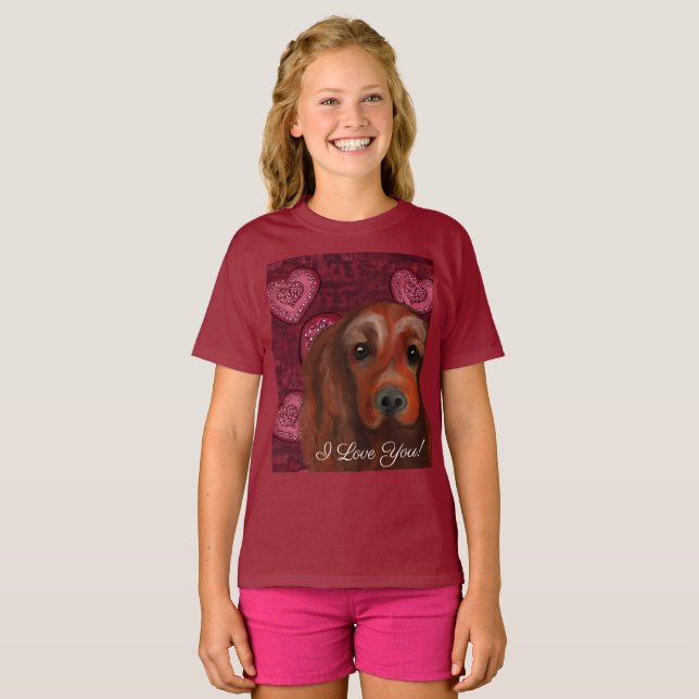 Irish Red Setter T-Shirt (Vorne ganz)