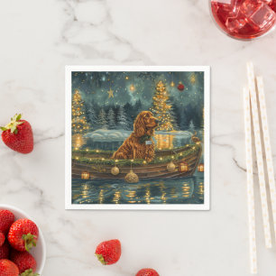 Irish Red Setter Weihnachtsfest Reise Serviette