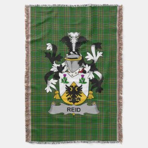Irish Reid Coat of Arms Familienwappen Irland Decke