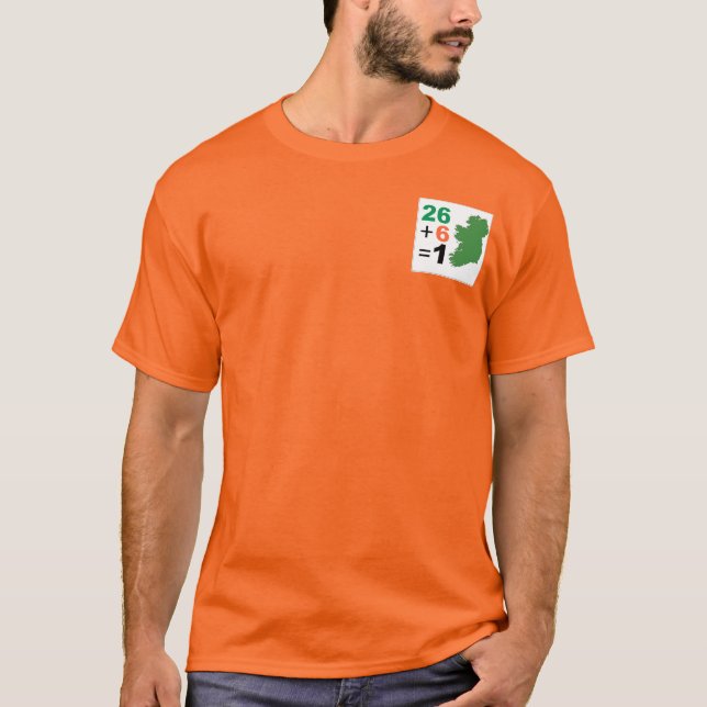 Irish Republic 26+6=1 TShirt Orange (Vorderseite)