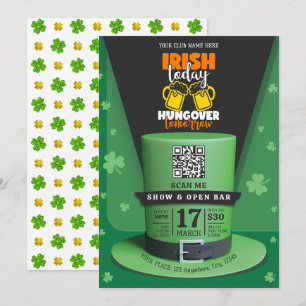 Irish Retro Modern St Patrick's Day Party Open Bar