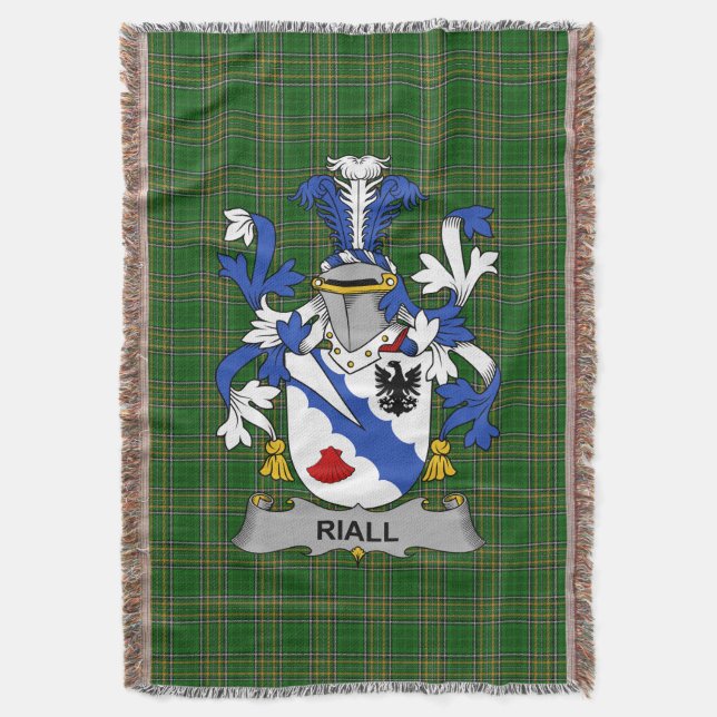Irish Riall oder Ryle Coat of Arms Familienwappen  Decke (Vorderseite Vertikal)
