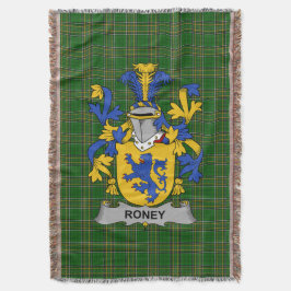 Irish Roney oder O_Rooney Coat of Arms Familienwap Decke