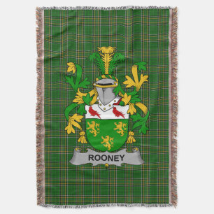 Irish Rooney oder O_Rooney Coat of Arms Family Cre Decke