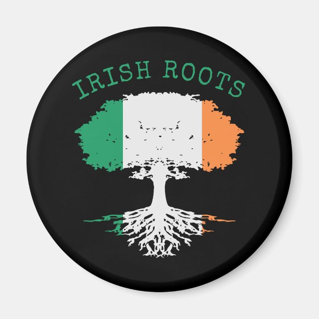 Irish Roots Family Tree Magnet (Vorne)
