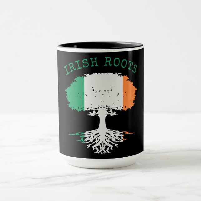 Irish Roots Family Tree Tasse (Zentrum)