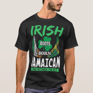 Irish Roots Geborenen Jamaikaner zwei Flüge T-Shirt