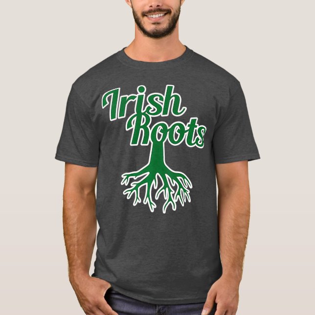 Irish Roots Herkunft Genealogie Irland Premium T-Shirt (Vorderseite)