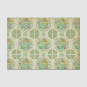 Irish Rose Celtic Knot Tissue Paper Seidenpapier
