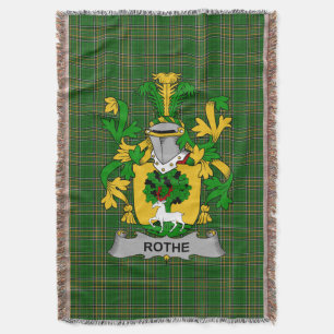 Irish Rothe Coat of Arms Familienwappen Irland Decke