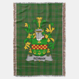 Irish Rowan Coat of Arms Familienwappen Irland Decke
